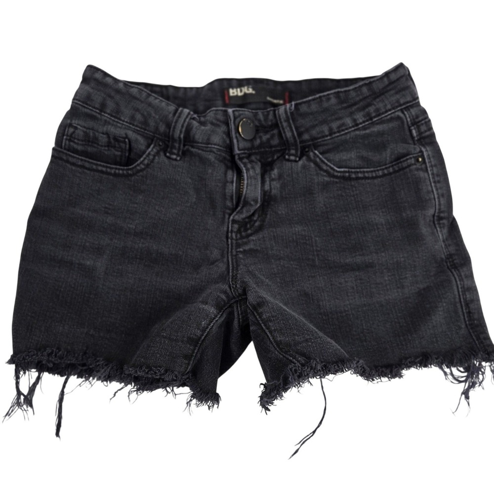 BDG Urban Outfitters Shorts Women's 24 Black Denim High Rise Cutoff Distressed